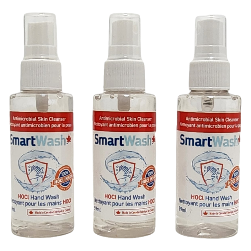 SmartWash Antimicrobial Skin Cleanser (2oz/60ml 3 Pack)