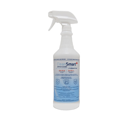 Empty 1 Litre Bottle | For CleanSmart Surface Disinfectant | Powered by Hypochlorous Acid - CleanSmart Canada
