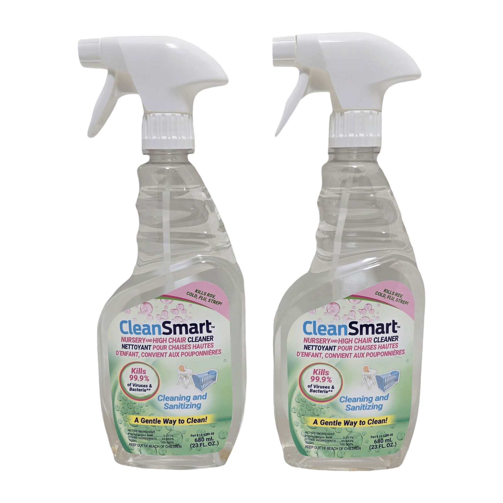 Nursery Disinfectant Spray 2 Pack | 2 x 680ml | CleanSmart Canada