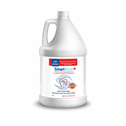 SmartWash Antimicrobial Hand Wash | 4 Litre Refill Jug | Powered by Hypochlorous Acid - CleanSmart Canada