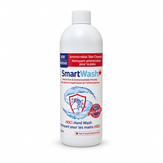 SmartWash Antimicrobial Hand Wash | 500ml Refill Bottle | Powered by Hypochlorous Acid - CleanSmart Canada