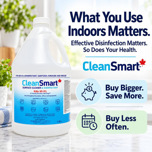 Surface Cleaner & Disinfectant | 3.78 Litre Refill Jug | Powered by Hypochlorous Acid - CleanSmart Canada