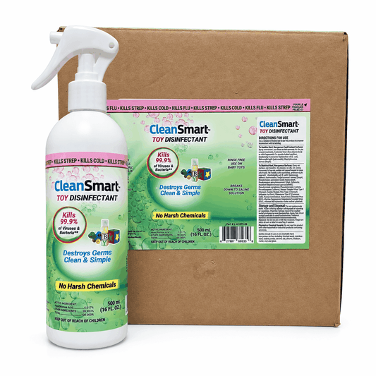Toy Disinfectant | 12 x 500ml Case | Powered by Hypochlorous Acid - CleanSmart Canada