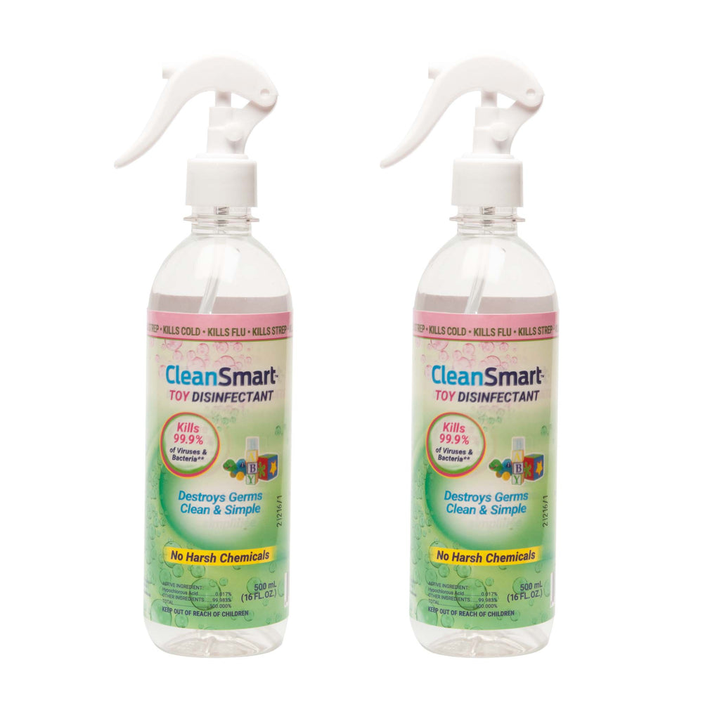CleanSmart Toy Disinfectant, 2 Pack, (2 x 16 oz/ 500 ml)